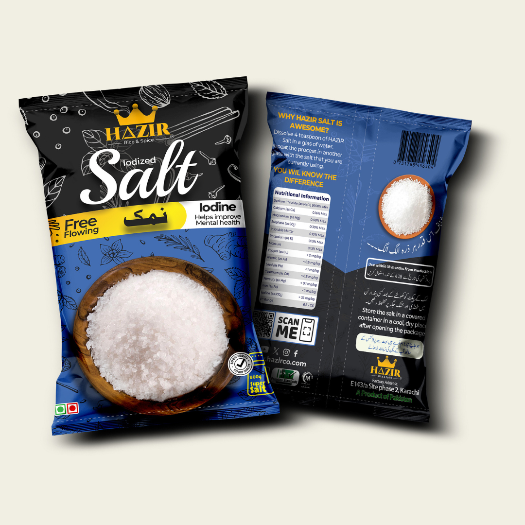 Hazir Iodized Salt - Pure & Healthy | Subhan Bazar