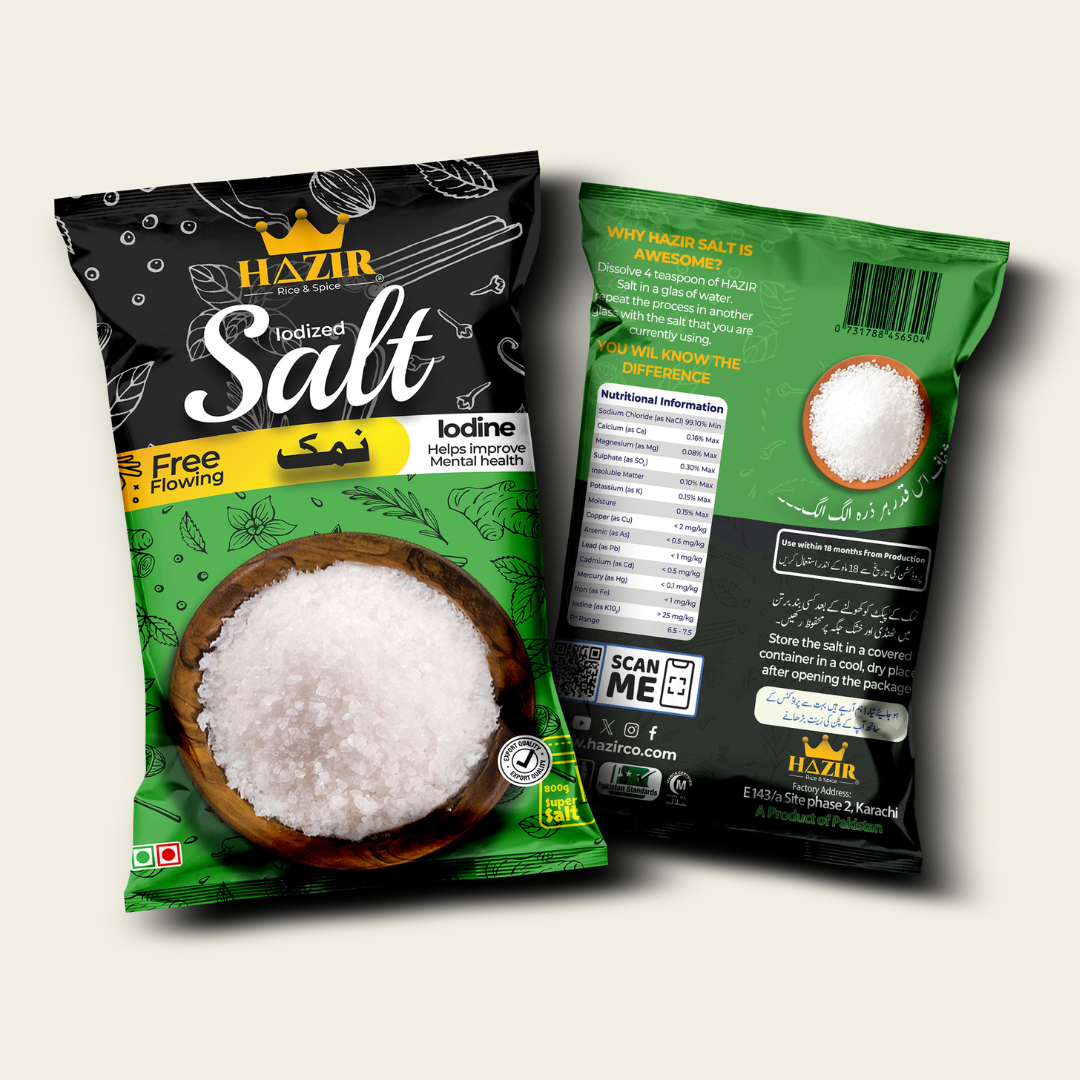 Hazir Green Iodized Salt - Subhan Bazar